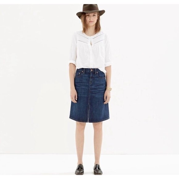 Madewell Denim Skirt - Picture 1 of 8